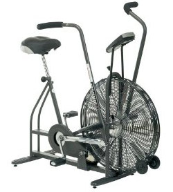 bicicleta estática por ventilación